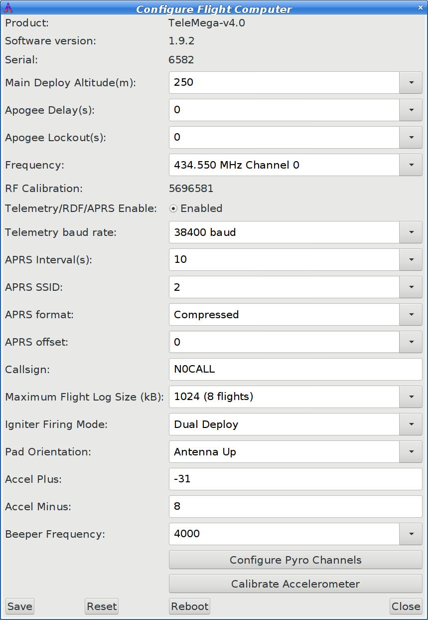 configure altimeter