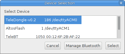 device selection