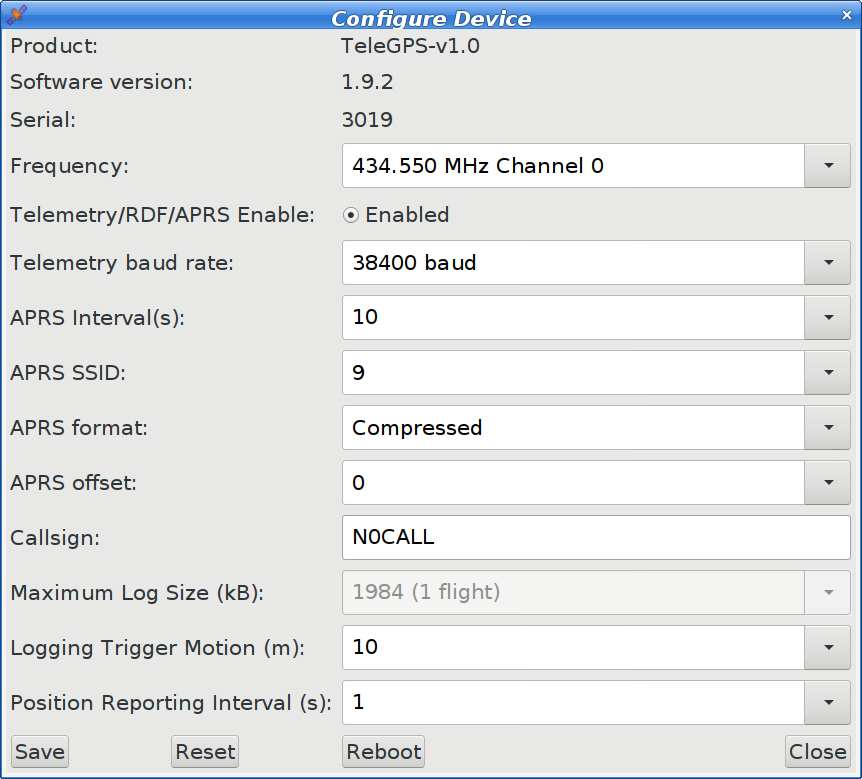 telegps configure